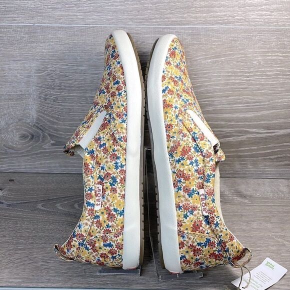NWT Taos Dandy Floral Multi Color Canvas Women’s Sz 9.5 Slip On Loafer Sneakers - Picture 9 of 12